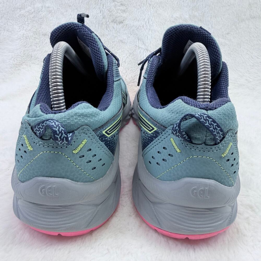 ASICS Gel Venture 9 Womens Running Shoes Gray Blue Pink Size 9 Wide D Trail - Picture 4 of 10